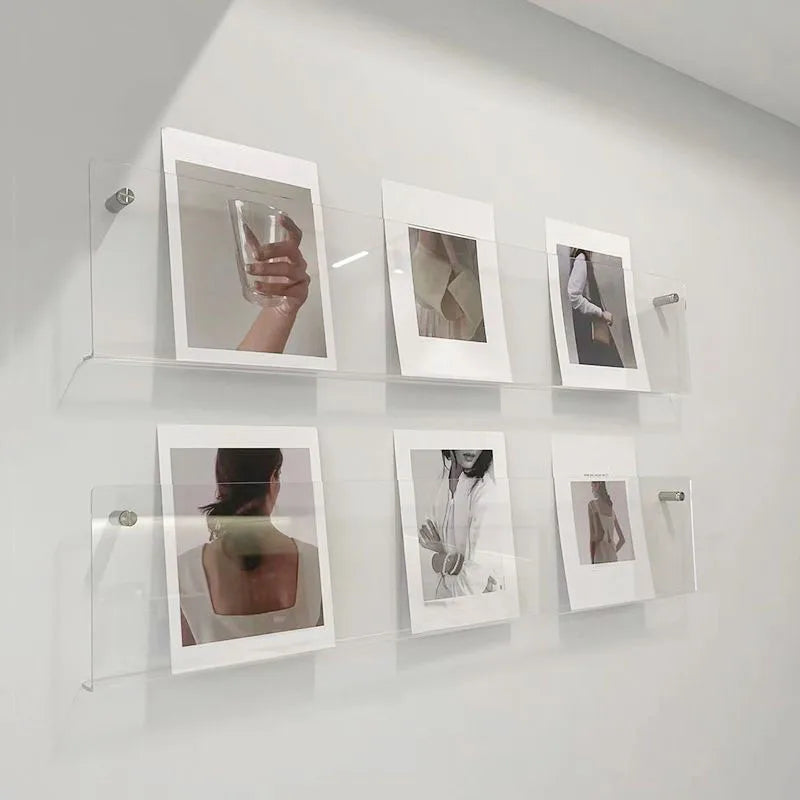 KERMYS Wall-Mounted Transparent Shelf