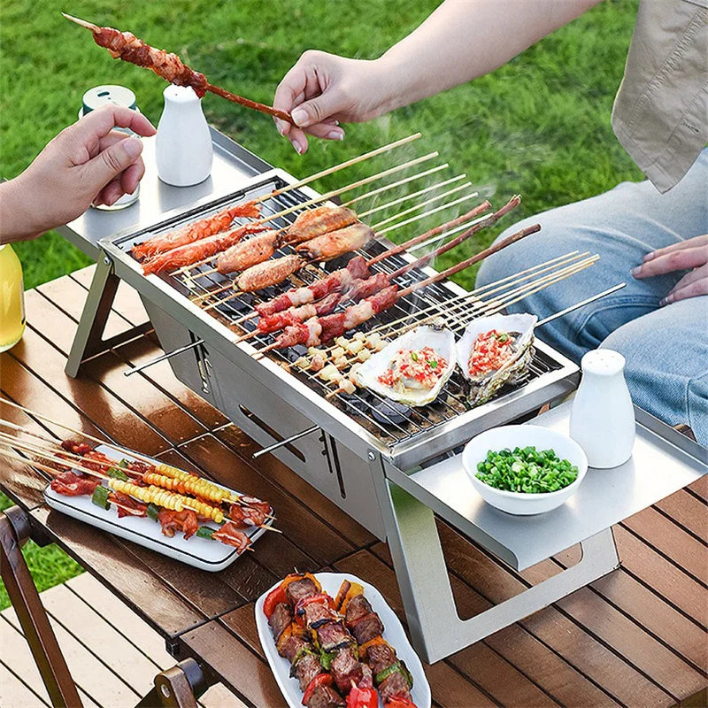 KERMYS Portable BBQ Grill Set