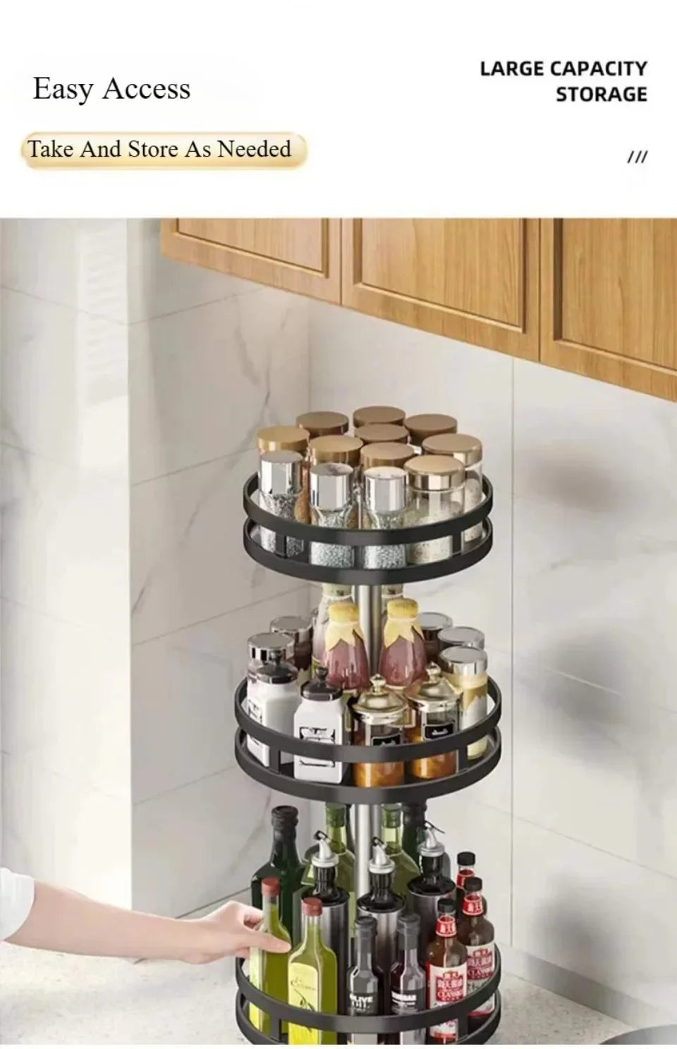 KERMYS Rotating Spice Rack