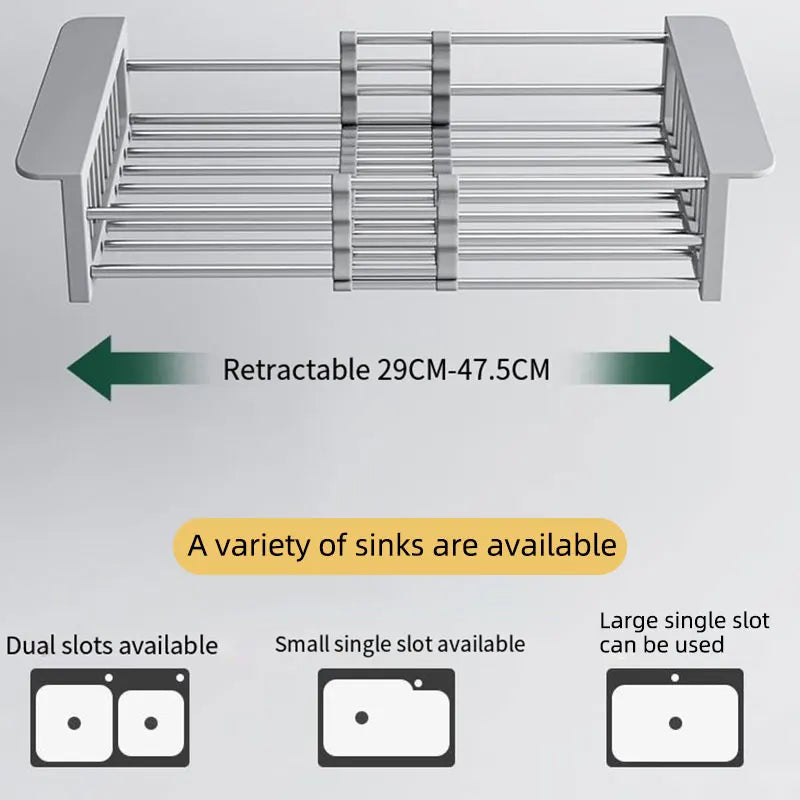 KERMYS Adjustable Drain Basket