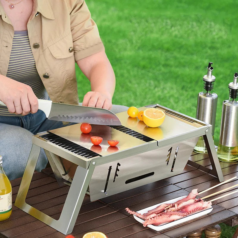 KERMYS Portable BBQ Grill Set