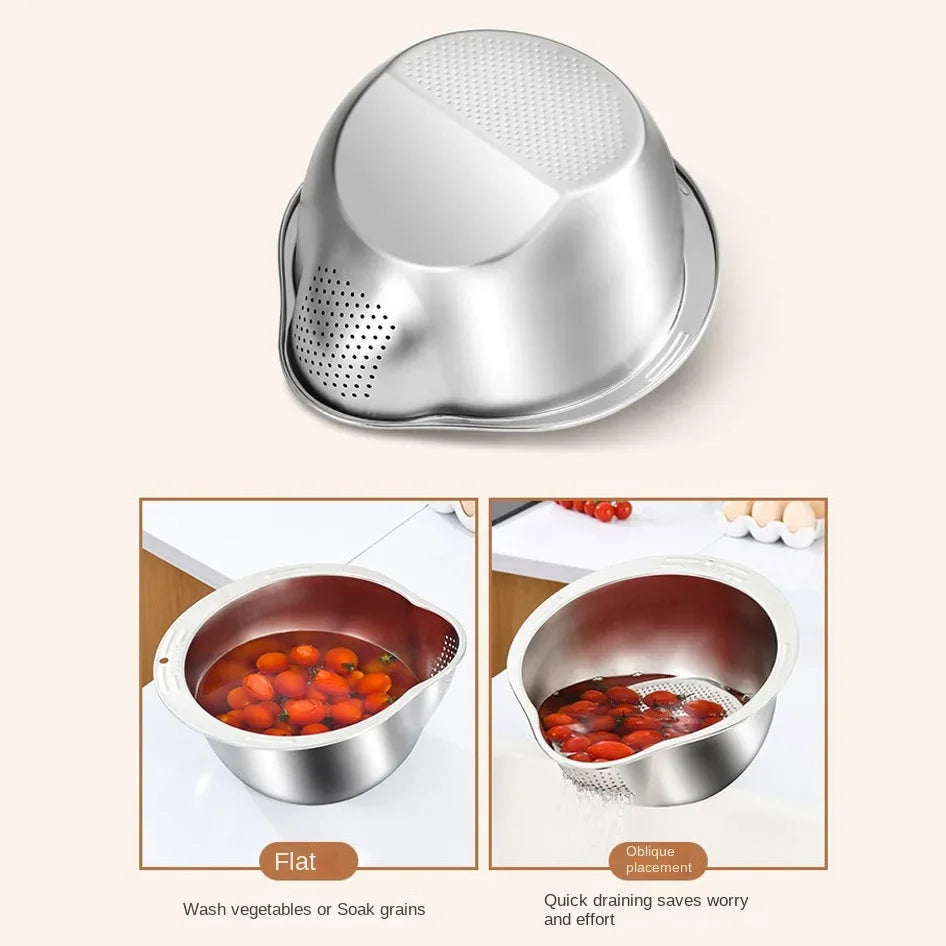 KERMYS Stainless Rice Strainer