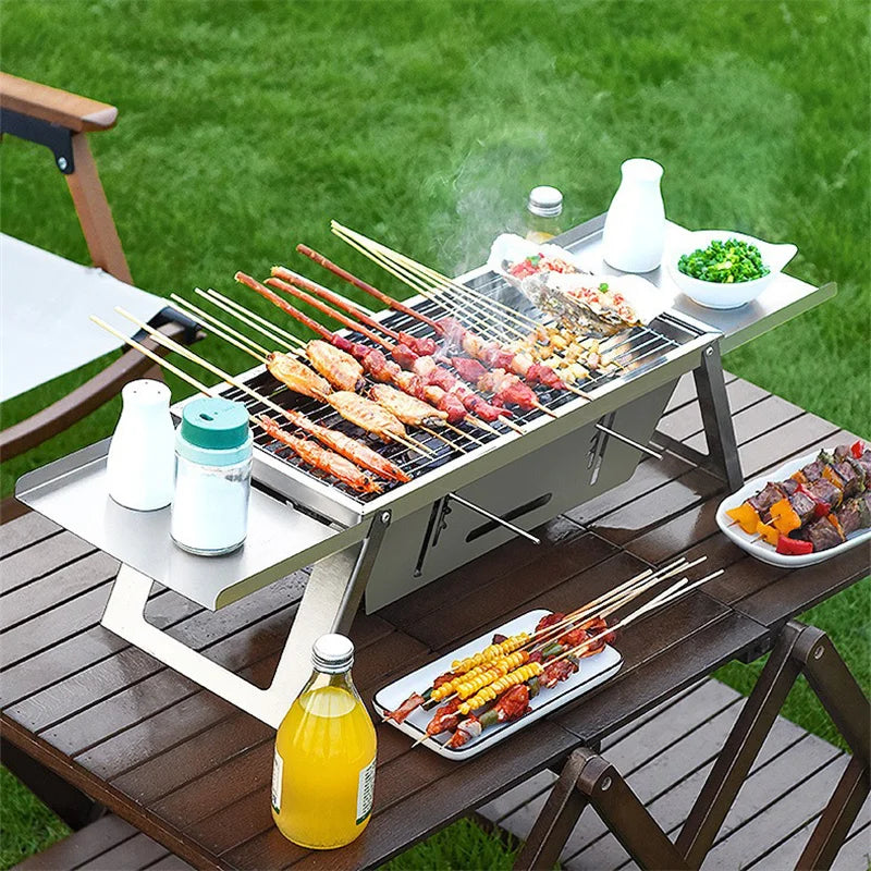 KERMYS Portable BBQ Grill Set