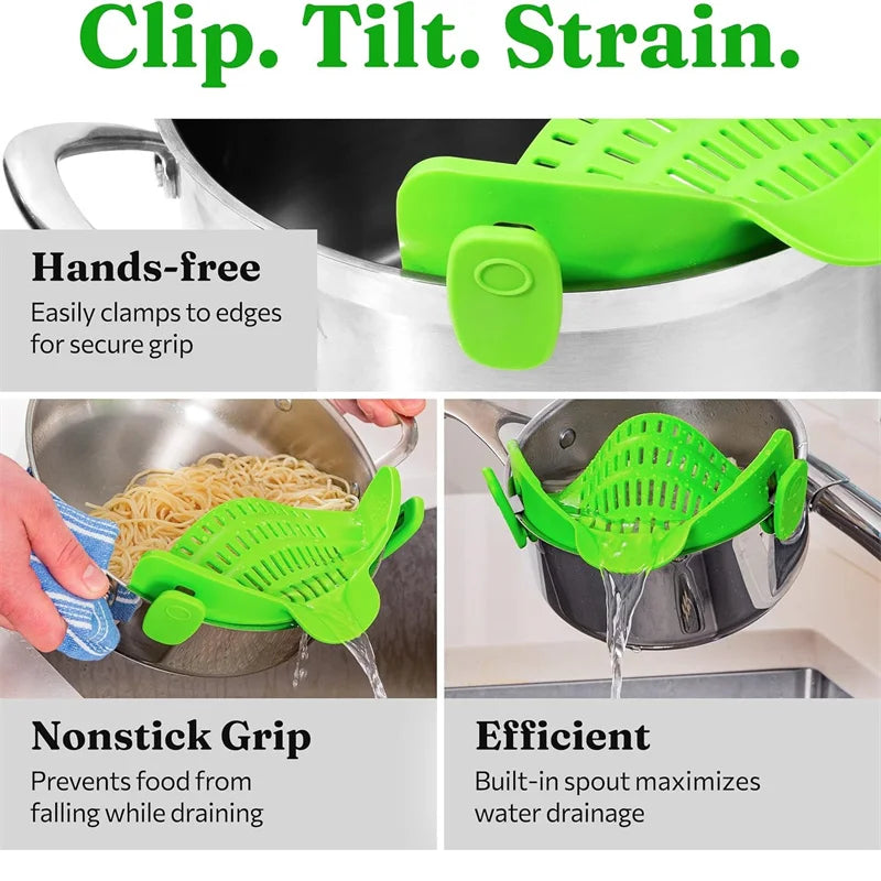 KERMYS Clip-On Food Strainer