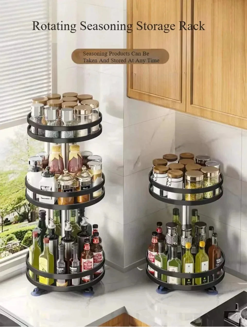 KERMYS Rotating Spice Rack