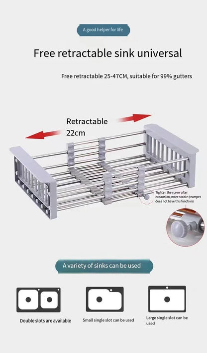 KERMYS Adjustable Drain Basket